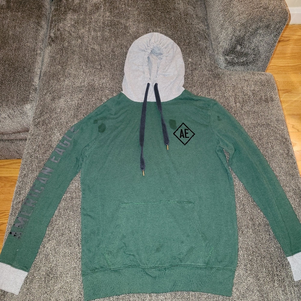 Men's American Eagle Hooded Sweatshirt, XS